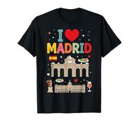I Love Madrid Spagna Viaggio Souvenir Maglietta
