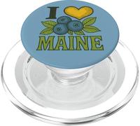 I Love Maine Mirtilli arte Mainer PopSockets PopGrip per MagSafe