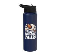 I Love Mandorle Milk Nut Lover Expression Stainless Steel Insulated Water Bottle