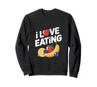 I Love Mangiare Fruit Enthusiast Graphics Felpa