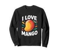 I Love Mango, divertente design a forma di frutta tropicale Felpa