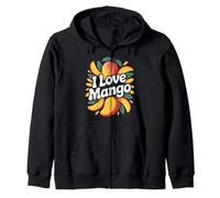 I Love Mango Vibrant Tropical Fruit Passion Felpa con Cappuccio