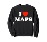 I Love Maps Funny Atlas, Libro geografico Globe Navigate, Fan Felpa