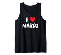 I Love Marco - Cuore - Nome Canotta