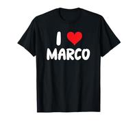 I Love Marco - Cuore - Nome Maglietta