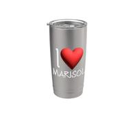 I Love Marisol Nome Personalizzato Ragazza Donna Amico Cuore Bicchiere termico in acciaio inox doppia parete