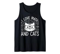 I Love Math And Cats Gatto Nerd Professore Matematica Canotta