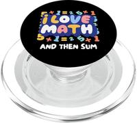I Love Math and Then Sum Divertente Insegnante Pun Design PopSockets PopGrip per MagSafe