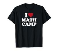 I Love Math Camp Divertente Matematica Geek Nerd Maglietta