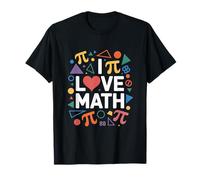 I Love Math Colorful Geometrico Pi Simboli Maglietta