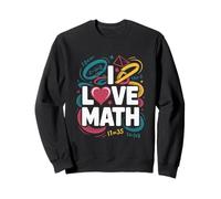 I Love Math Equations Appassionato Design Felpa