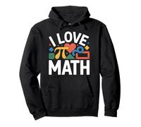 I Love Math Fun Geometry Pi Forme Felpa con Cappuccio