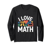 I Love Math Fun Geometry Pi Forme Maglia a Manica