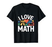 I Love Math Fun Geometry Pi Forme Maglietta