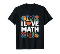 I Love Math Geometry Pi Simboli Infinito Maglietta