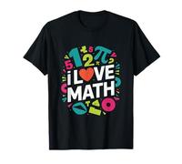 I Love Math Numeri Luminosi Geometria Pi Maglietta