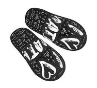 I Love Math Pantofole per donne e uomini, calde pantofole da donna, pantofole da casa, pantofole da camera da letto, pantofole sfocate invernali per casa e interni, pantofole estetiche per dormitorio