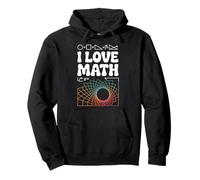 I Love Math simboli geometrici spirale Felpa con Cappuccio