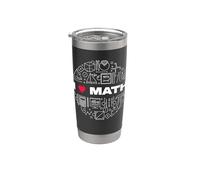 I Love Math - Studente di Matematica Bicchiere termico in acciaio inox doppia parete