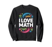I Love Math Vibranti Simboli Colorati Felpa