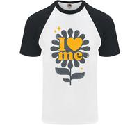 I Love Me Auto Loving Fiducioso Citazione Divertente DA UOMO S/S Baseball