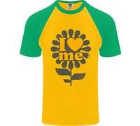 I Love Me Auto Loving Fiducioso Citazione Divertente Uomo S/S Baseball T-Shirt