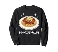 I Love Meat Sauce Spaghetti Japanese Pasta Lover Design Felpa