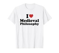 I Love Medieval Philosophy Student Major Graduation Maglietta