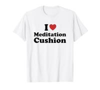 I Love Meditation Cushion Maglietta