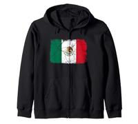 I Love Mexico, Vintage Mexico Illustration Graphic Designs Felpa con Cappuccio