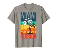 I Love Miami, Cool Miami Beach Illustration Graphic Design Maglietta