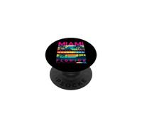 I Love Miami, Cool Miami Florida Colourful Sunrise Graphic PopSockets PopGrip Adesivo