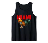 I Love Miami, Cool Miami with Colorful Rooster Illustration Canotta