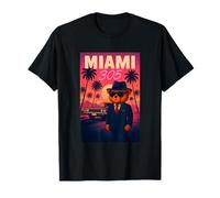 I Love Miami, Miami 305 Gangster Teddy Bear with Classic Car Maglietta