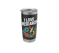 I Love Microscopi di ricerca DNA Scienza Bicchiere termico in acciaio inox doppia parete