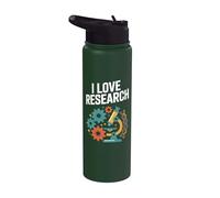 I Love Microscopi di ricerca DNA Scienza Stainless Steel Insulated Water Bottle