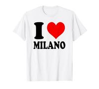 I Love Milano Italia Maglietta