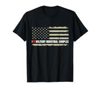 I Love Military Industrial Complex Bandiera USA Patriottica Maglietta