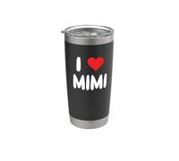 I Love Mimi - Cuore Bicchiere termico in acciaio inox doppia parete