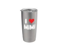 I Love Mimi - Cuore Bicchiere termico in acciaio inox doppia parete