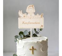 I LOVE MOM Cake Topper Compleanno Legno 3