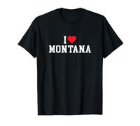 I Love Montana - MT - Throwback Design - Classic Maglietta con Stampa Grafica Economica
