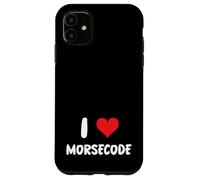 I Love Morse Code - Cuore - Parlare Sicurezza Parlare Custodia per iPhone 11