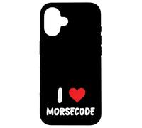 I Love Morse Code - Cuore - Parlare Sicurezza Parlare Custodia per iPhone 16