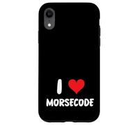 I Love Morse Code - Cuore - Parlare Sicurezza Parlare Custodia per iPhone XR