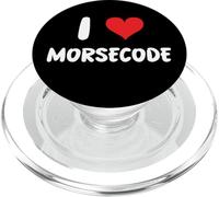 I Love Morse Code - Cuore - Parlare Sicurezza Parlare PopSockets PopGrip per MagSafe