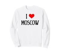I Love Moscow Russia Russia Famiglia Russa Vacanze Viaggi Souvenir Felpa