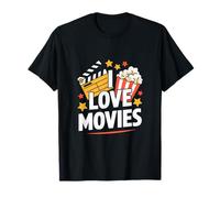 I Love Movies - Battipenna per Popcorn con Stelle Maglietta