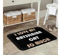 I Love My Abyssinian Cat So Much Non-slip Doormat Floor Mat Cushion Carpet Rug for Entrance Home Living room Footpad Mats 3D-50x80cm