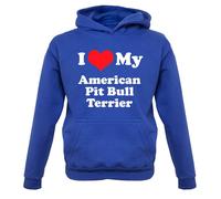 I Love My American Pitbull Terrier - Bambini Felpa/Maglione - Pit Bull Cane Cani